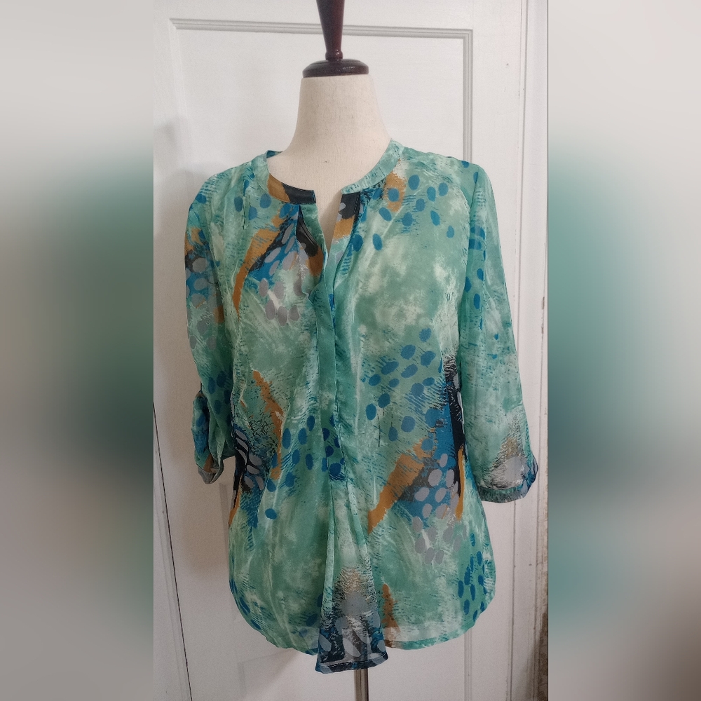 Ambria- Green Blouse